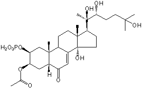 20-HYDROXYECDYSONE 3-ACETATE 2-PHOSPHATE