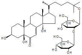 2,22-DIDEOXY-5β-HYDROXYECDYSONE 25-O-β-D-GLUCOPYRANOSYL-(1->2)-β-D-GLUCOPYRANOSIDE