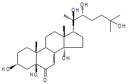 2-DEOXY-5,20-DIHYDROXYECDYSONE [= 2-DEOXY-POLYPODINE B]