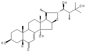 16,22-EPOXY-3,14,23,25-TERAHYDROXY-ERGOST-7-EN-6-ONE [= POLYPORUSTERONE H]