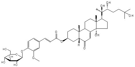 2-DEOXY-20-HYDROXYECDYSONE 3-[4-(1-β-D-GLUCOPYRANOSYL)]-FERULATE