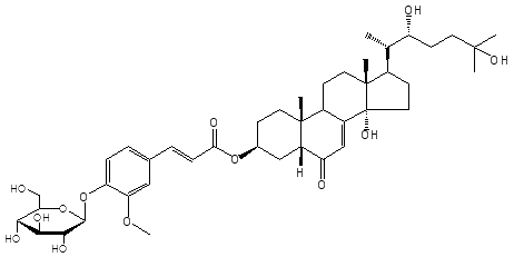 2-DEOXYECDYSONE 3-[4-(1-β-D-GLUCOPYRANOSYL)]-FERULATE