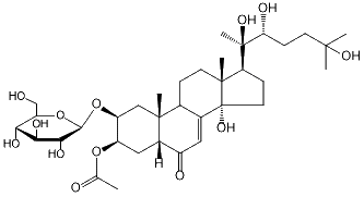3-O-ACETYL-20-HYDROXYECDYSONE 2-O-β-D-GLUCOPYRANOSIDE