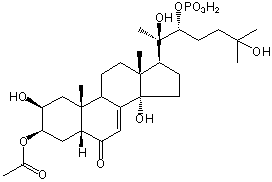 20-HYDROXYECDYSONE 3(/2)-ACETATE 22-PHOSPHATE